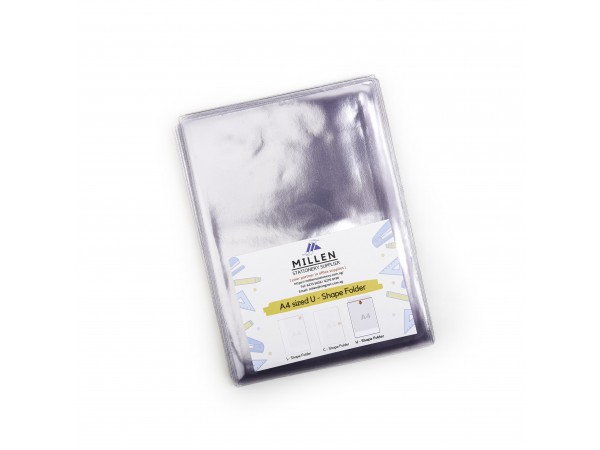 Plastic U-Shape Clear Folder A4