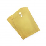 Envelope Gold Kraft with eyelet without broad base A4 (10 Per Pack)