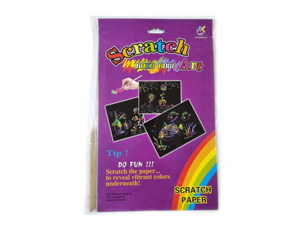Rainbow Scratch Paper - 10s Per Pack
