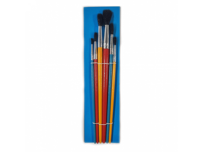 Water Colour Brush - 6 sizes Per Set