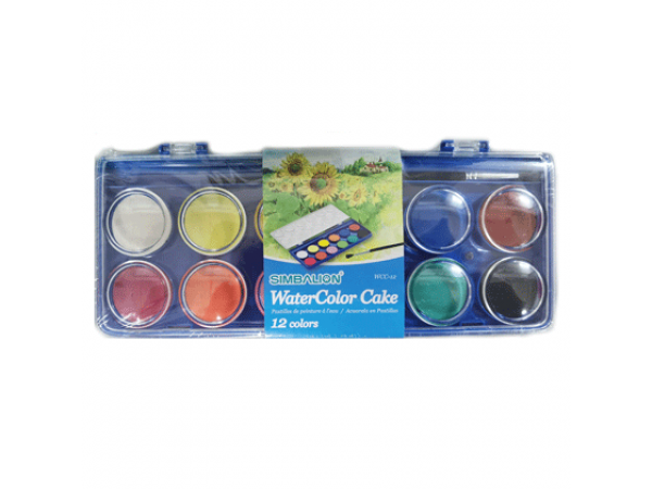 Water Colour Painting Cake 12 Colours