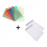 L shape Folder and White A4 Envelope  Bundle