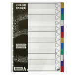 PVC 12 Colour Index Divider A4