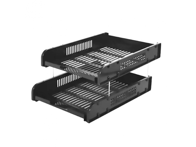 2 Tier Plastic Document Tray A4