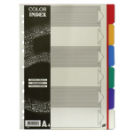 PVC 6 Colour Index Divider A4