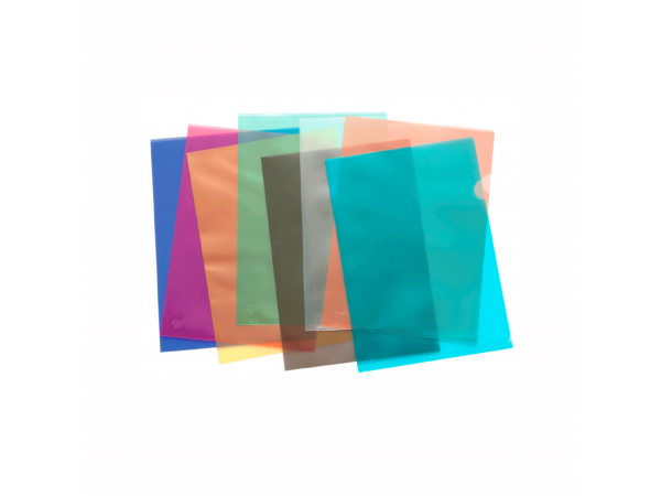 Plastic L-Shape Colour Folder A4
