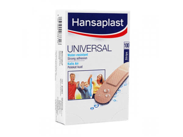 Hansaplast Universal Water Resistant Plaster Box of 100 Pcs