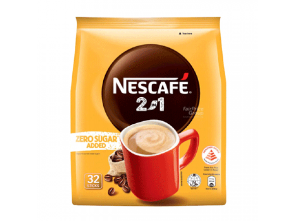 Nescafe 2 in 1 Instant Coffee - Original Zero Sugar Added