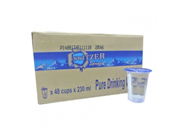 Switzer Spring Pure Drinking Water 230ML - Carton of 48 Cups