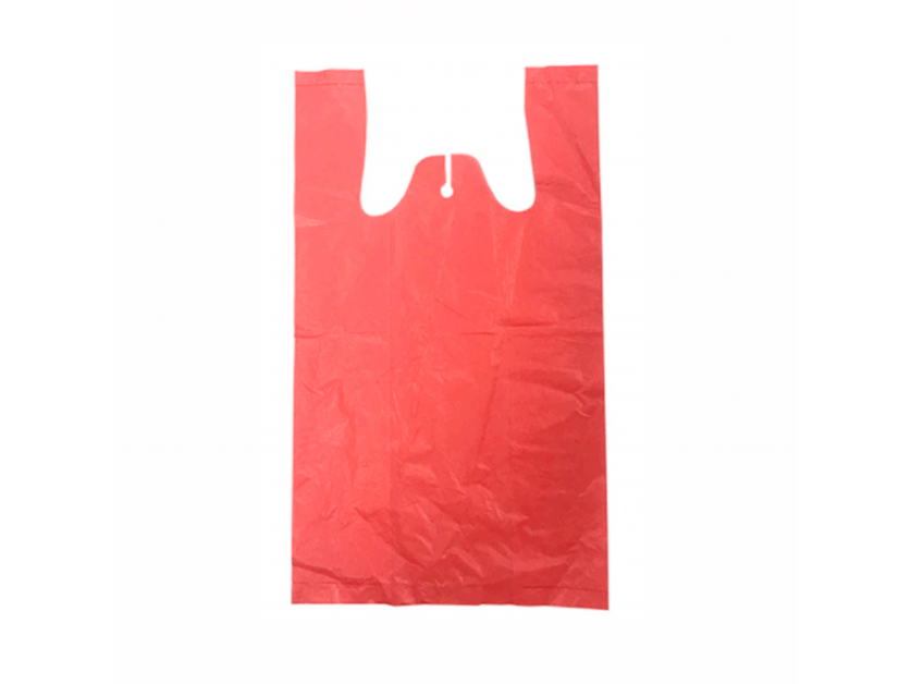 Red Singlet Carrier Plastic Bag Small