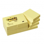 3M Post-It-Pad 653 Yellow - 12 Per Pack