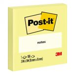 3M Post-It-Pad 75x75mm 654 Yellow