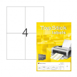 Top Stick White Labels 105 x 148mm 8717