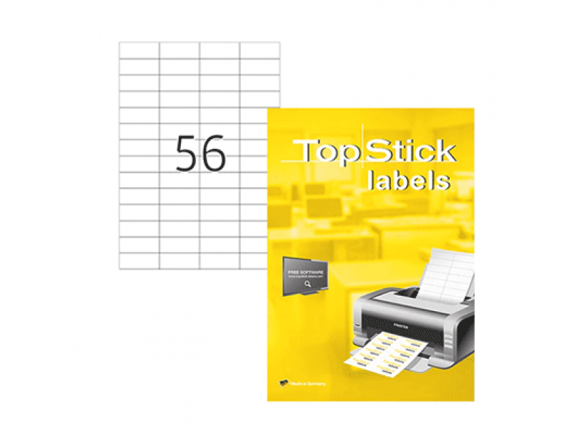 Top Stick White Labels 52.5 x 21.2mm 8700