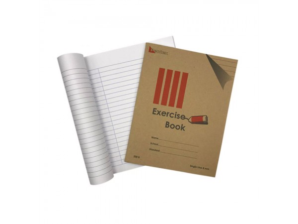 Softcover Exercise Book 8mm 200B Single Line