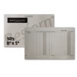 Stock Card 8 Inch x 5 Inch - White