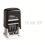 Shiny Self Inking Mini Date Stamp S300