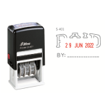 Shiny Self Inking Date Stamp Paid S401