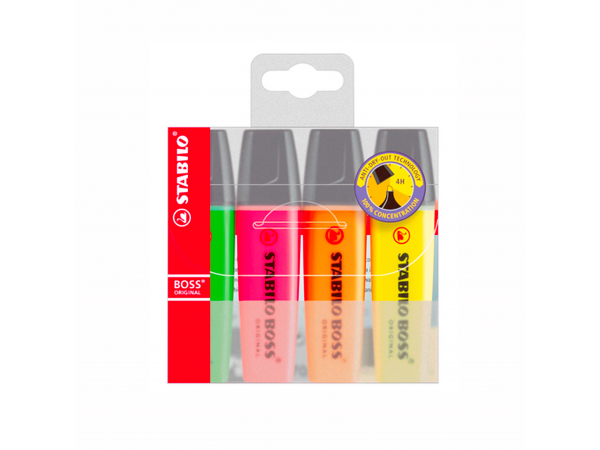 Stabilo Boss Highlighters 4 Colours