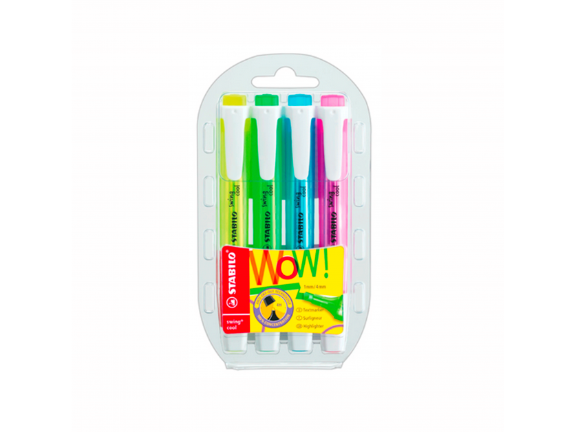 Stabilo Swing Cool Highlighter 4 colours