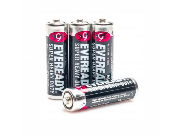 Eveready Super Heavy Duty Battery AA (4 Per Pack)