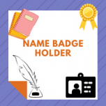 Name Badge ID Holder 96x 68mm Portrait H3504 - 10s Per Pack