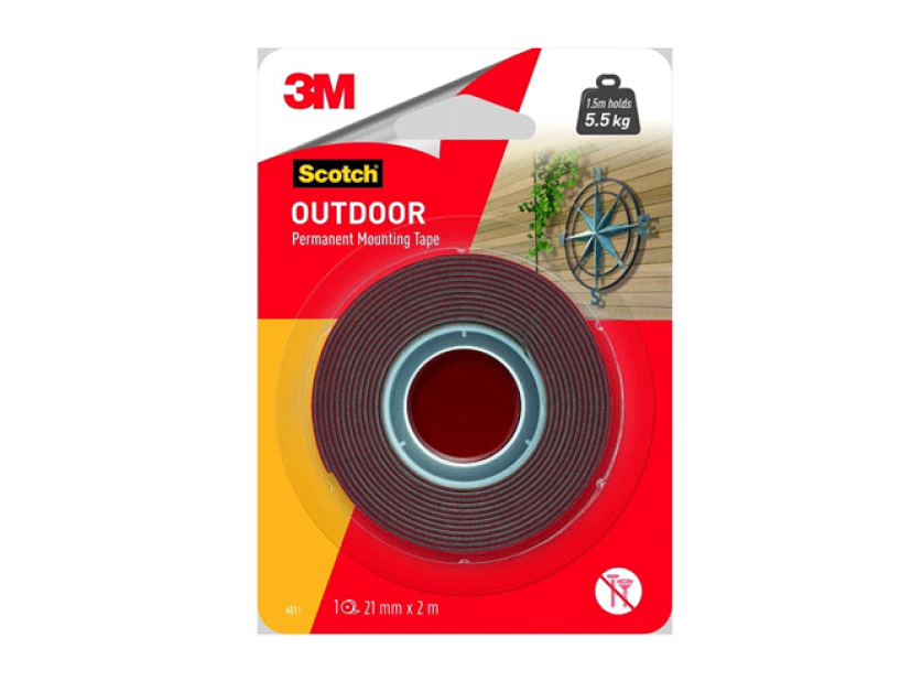 3M Outdoor Mounting Tape 21mm x 2m (4011-2M)